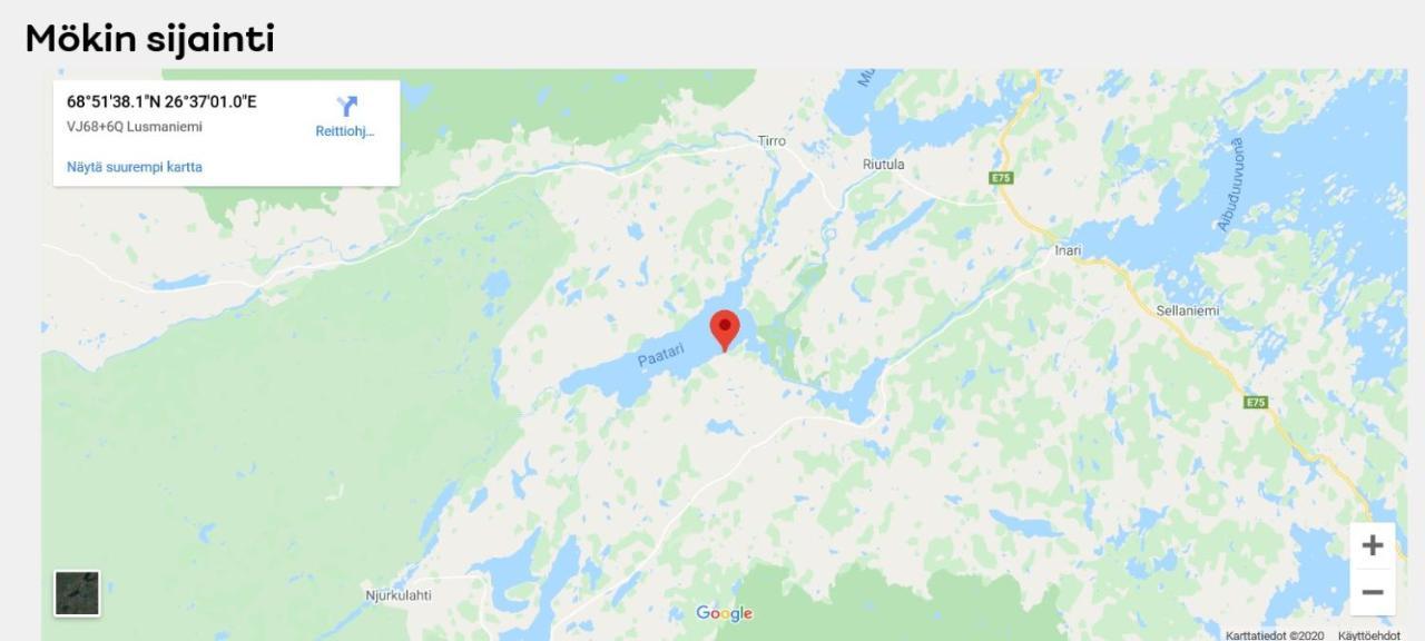 Villa Paatari, Inari Esterno foto